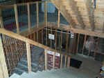 Looking down from the auditorium.